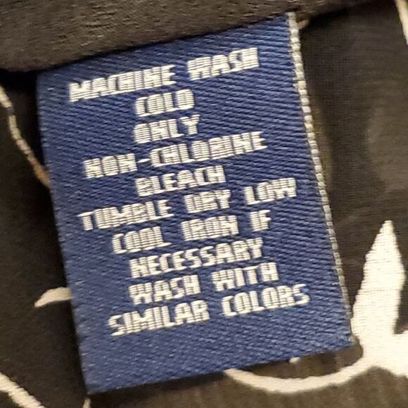 🔺️Chaps Black & White Print Flowy Asymmetric Skirt Size 10 - Picture 9 of 9